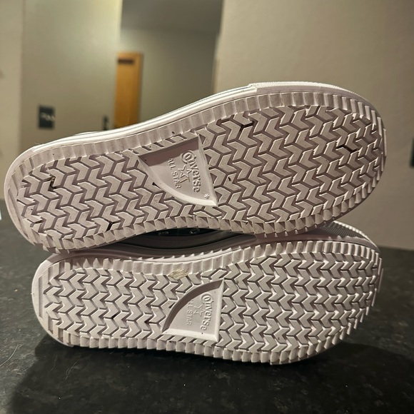 Converse Women's Black & White Plaid High-Top Platform Sneakers - Picture 5 of 8